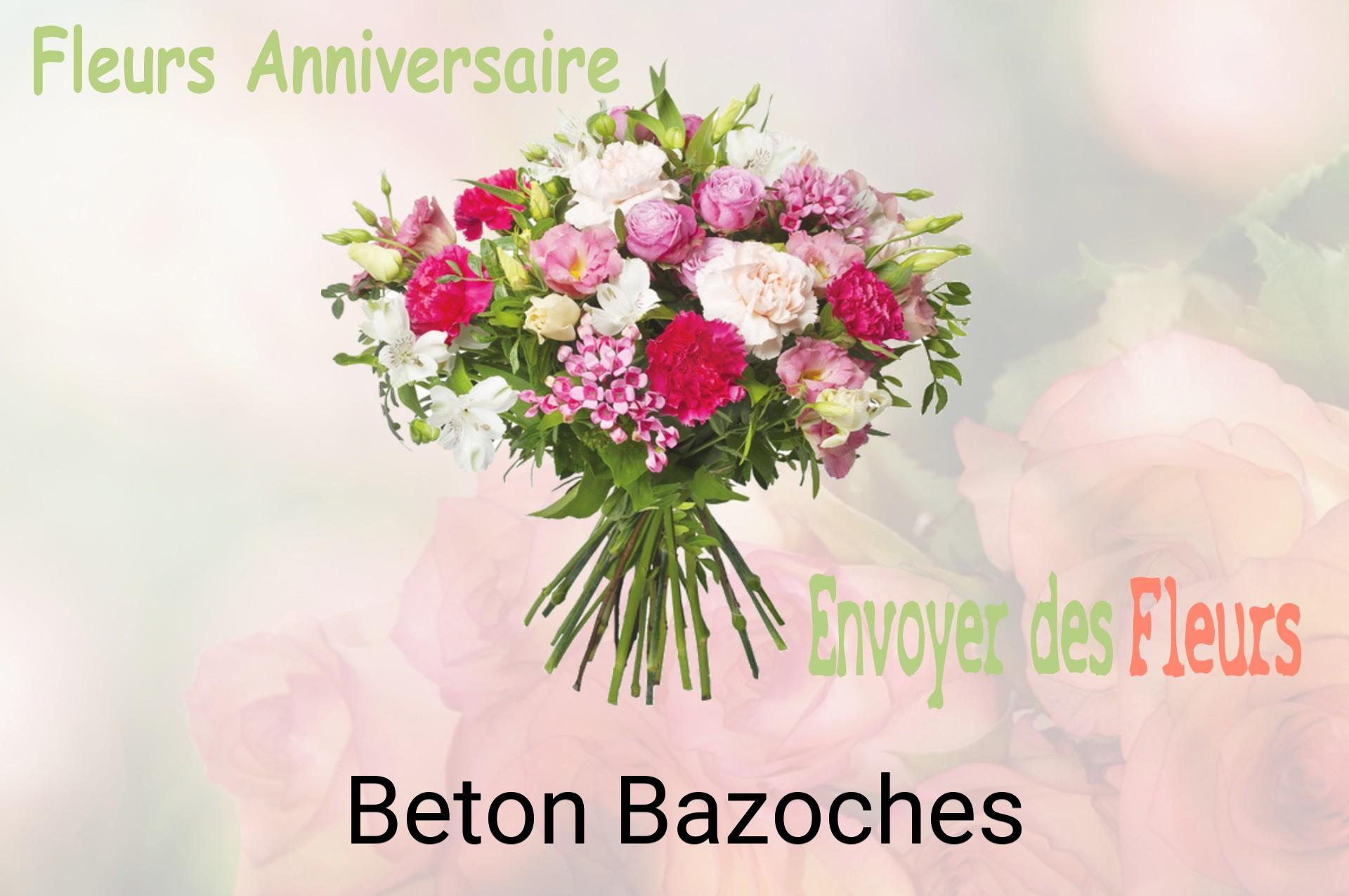 Bouquet de fleurs d’anniversaire livré à Beton-Bazoches