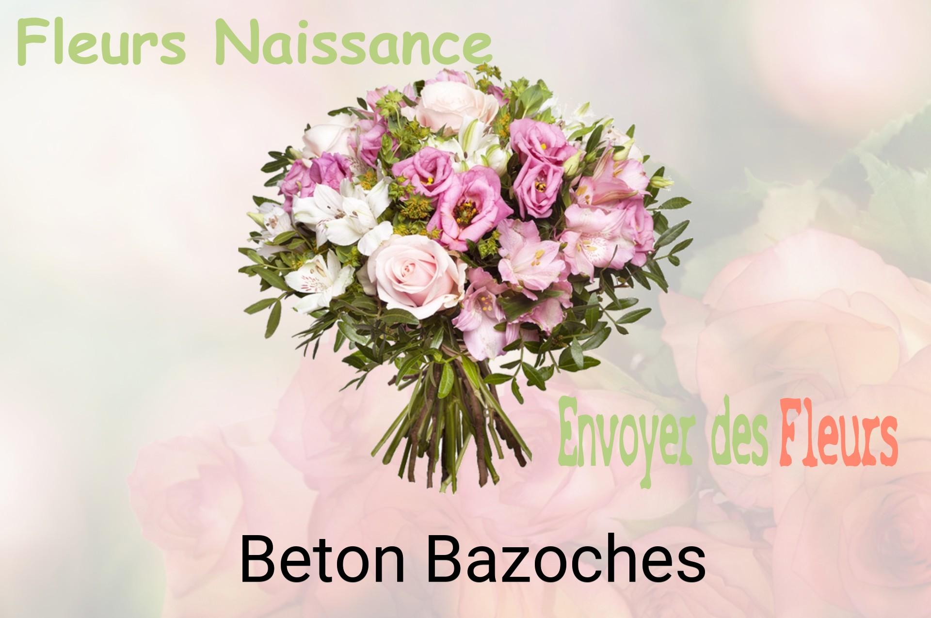 Bouquet de fleurs de naissance livré à Beton-Bazoches